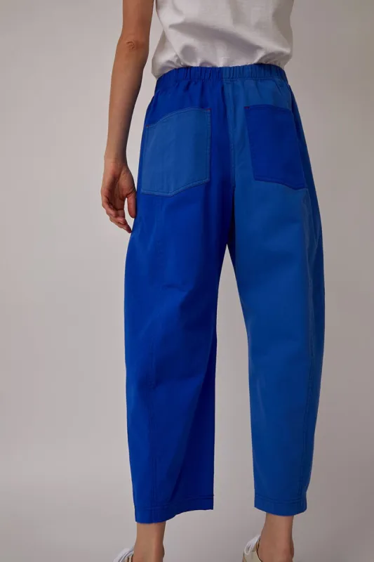 Verity & Daughters Janus Pants in Colorblock Blue made by No. 6