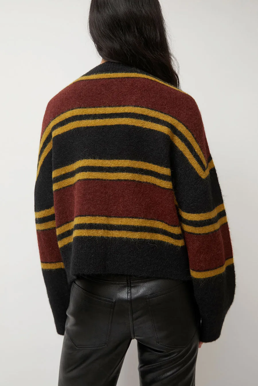 No.6 Gabriel Cardigan in Brown and Black Stripe sold by No. 6 product image thumbnail 5