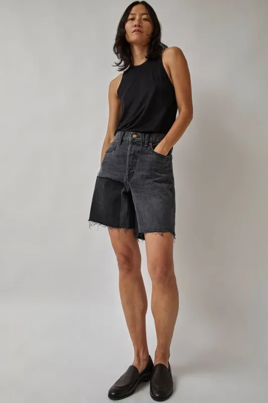 B Sides Cut Off Short in Vintage Patchwork in Stil Black made by No. 6