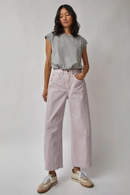 B Sides Lasso Jean in Hibiscus Overdye sold by No. 6