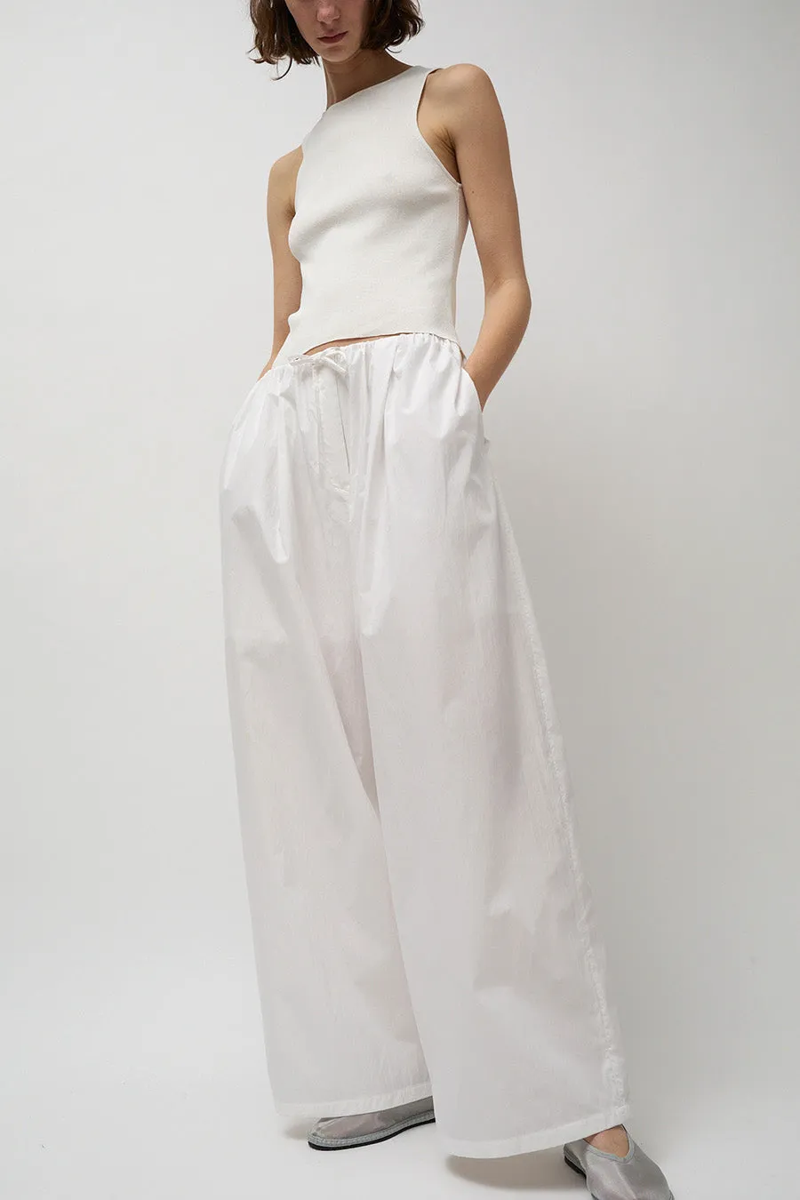 【BAON】[unisex] Carrit Banding Wide Cotton Pants img40945_src.webp