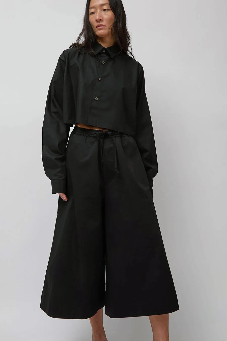 Société Anonyme Ultra Wide Pant in Black sold by No. 6
