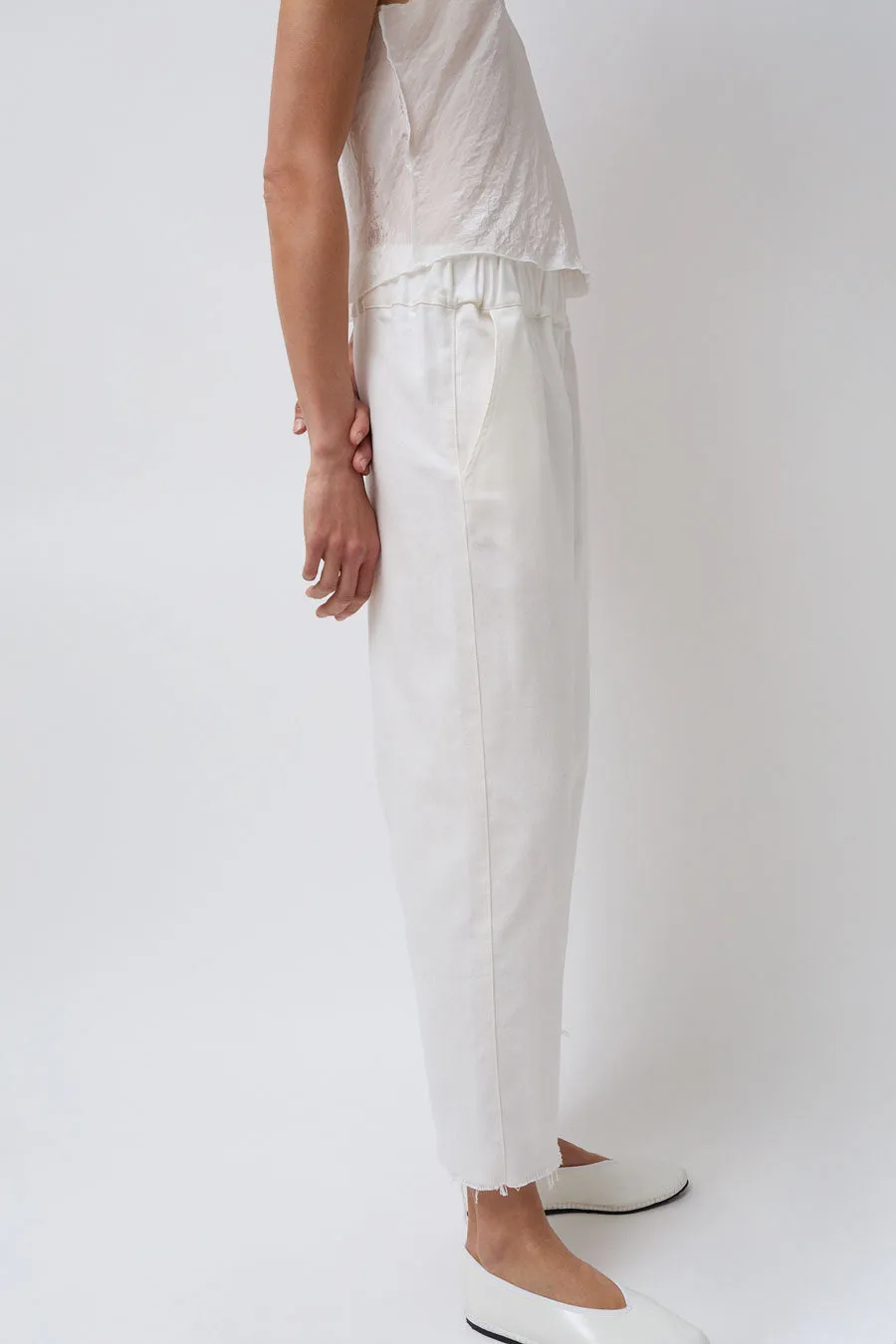 Vladimir Karaleev Canvas Pant in White sold by No. 6 product image thumbnail 3