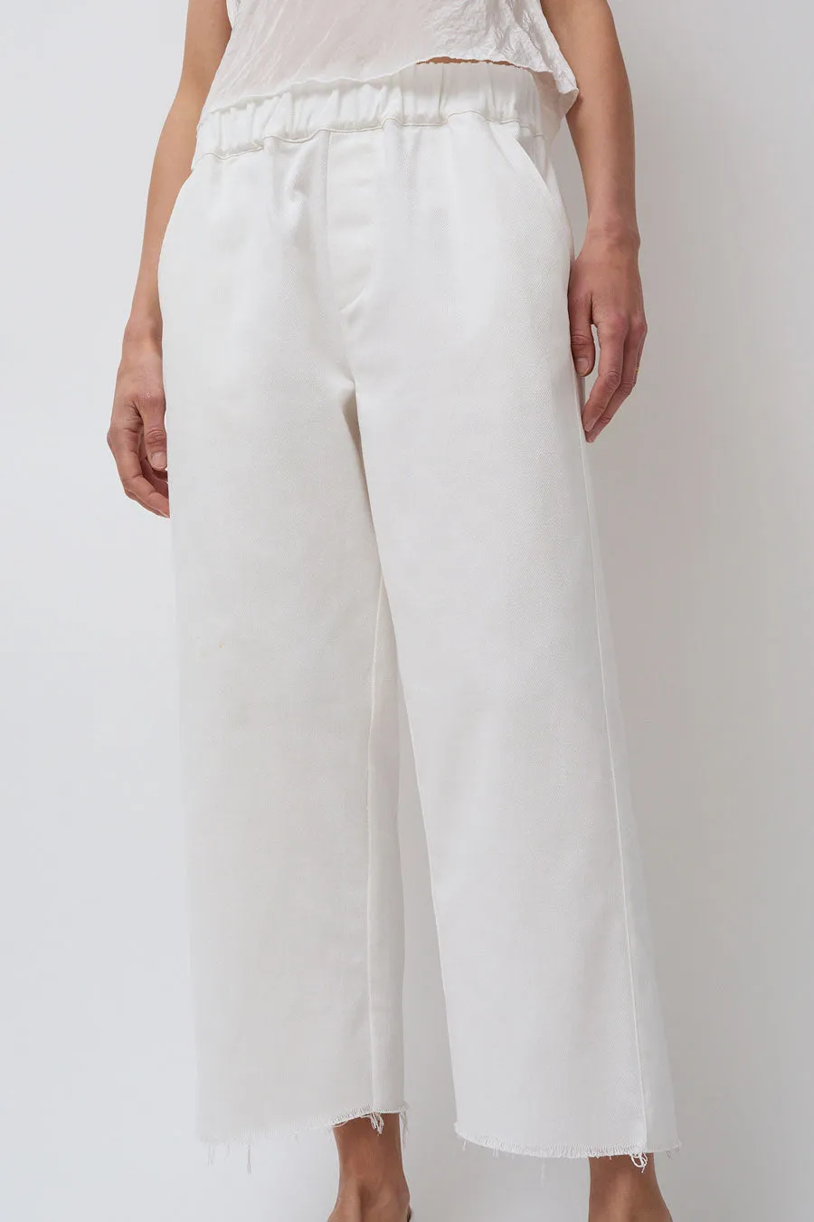 Vladimir Karaleev Canvas Pant in White sold by No. 6 product image thumbnail 2
