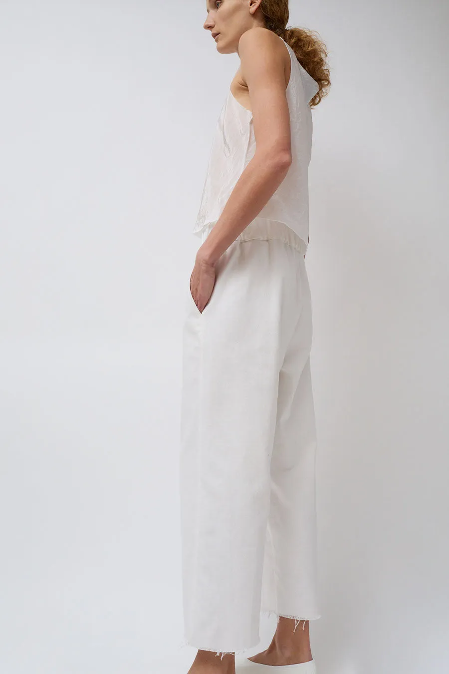 Vladimir Karaleev Canvas Pant in White sold by No. 6 product image thumbnail 5