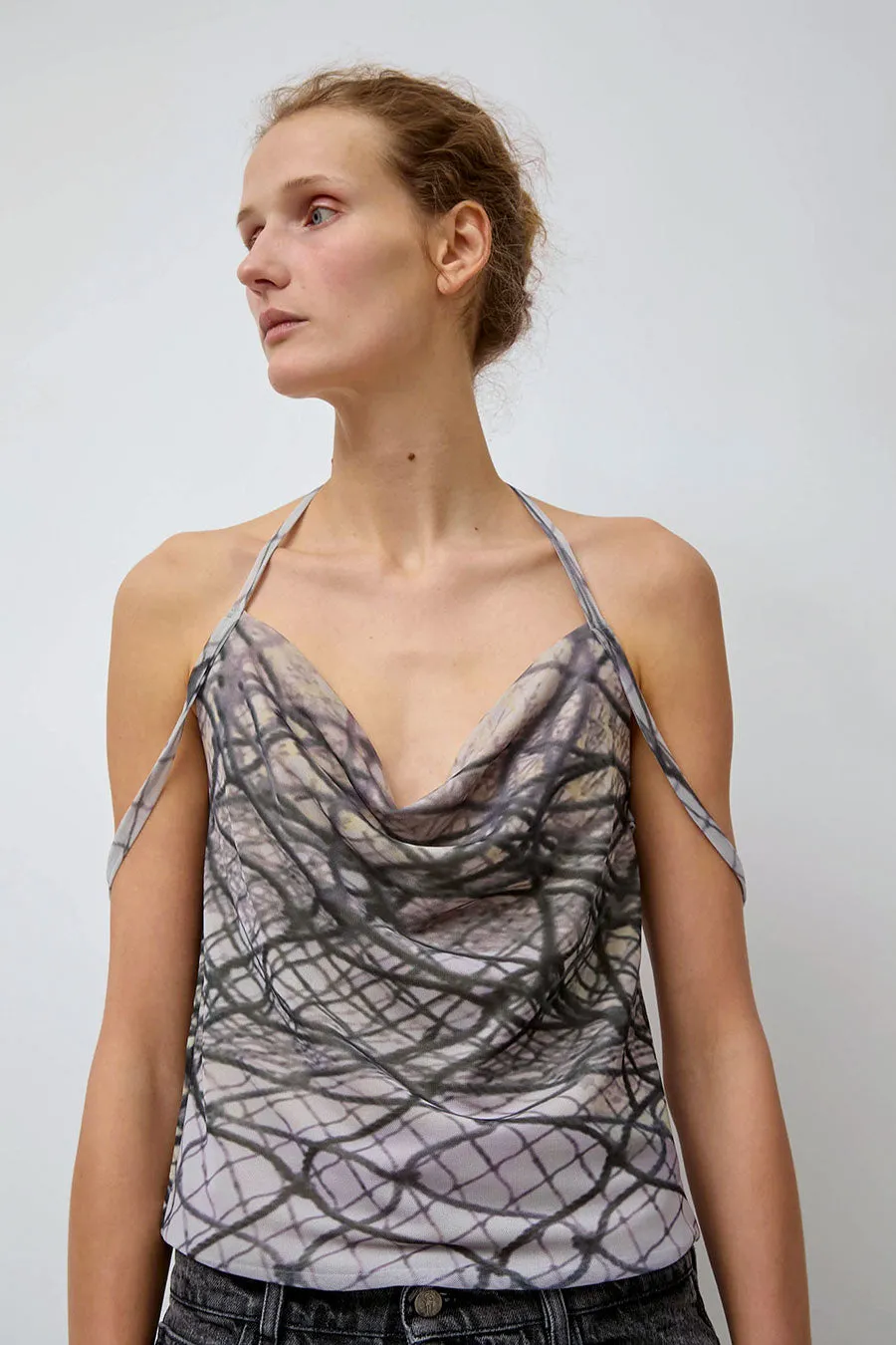 SERAPIS Strap Top in Print sold by No. 6