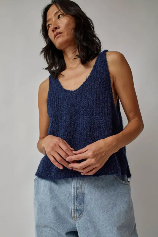 Atelier Delphine Sweater Tank in Navy sold by No. 6