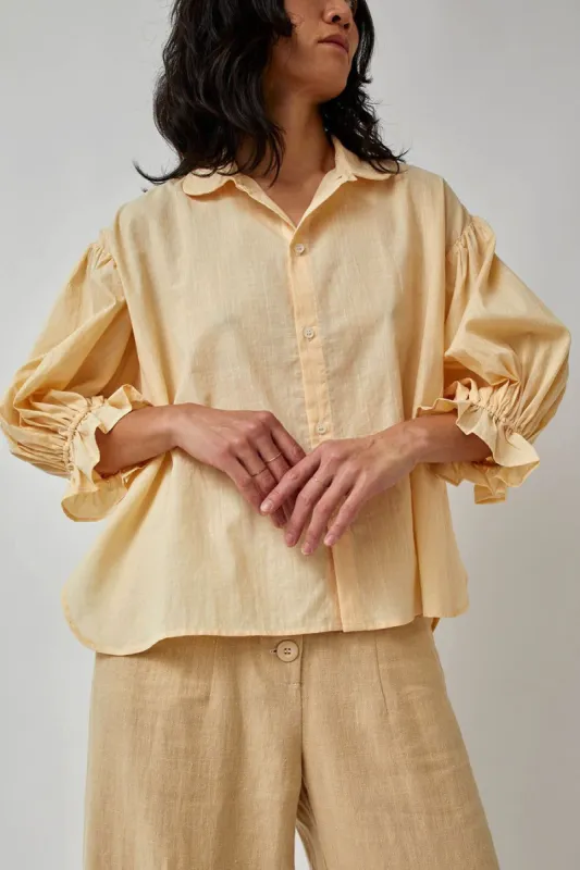 Zii Ropa Leve Top in Crème made by No. 6