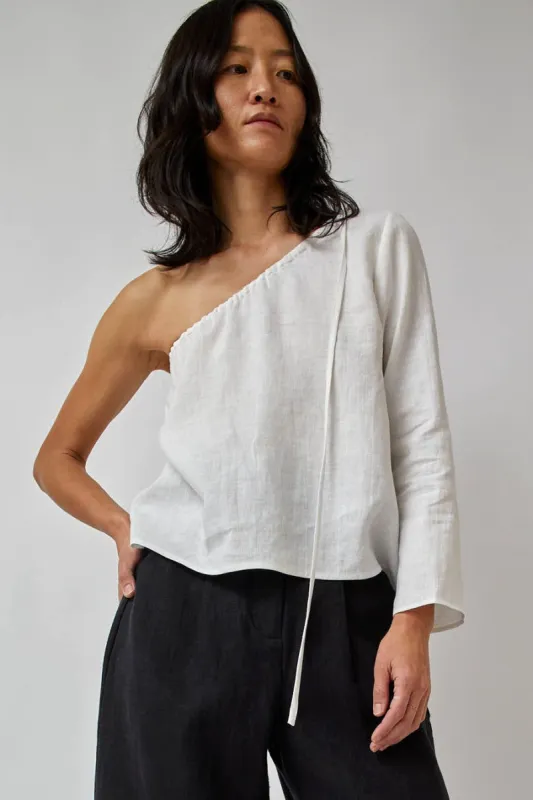 Zii Ropa Salome Top in White made by No. 6