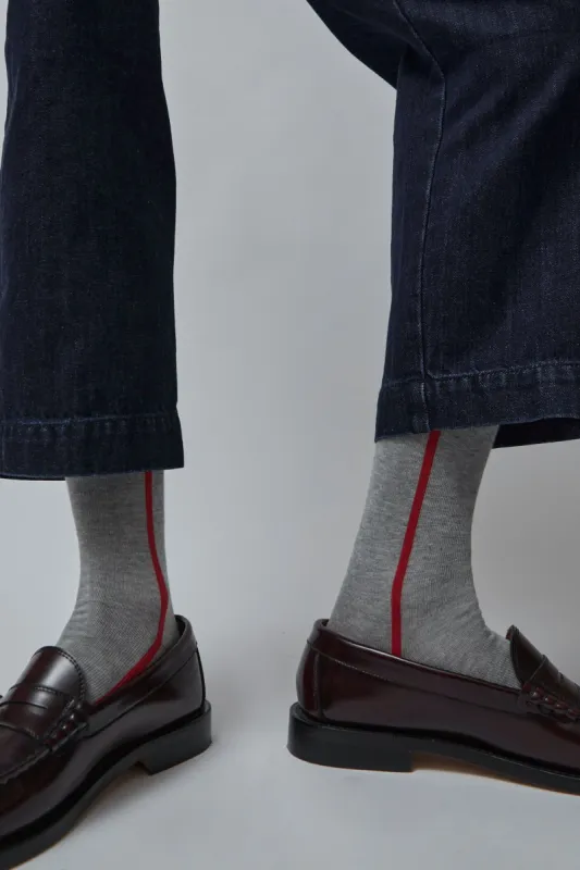 Rue Blanche Mibas Socks in Grey Mel sold by No. 6