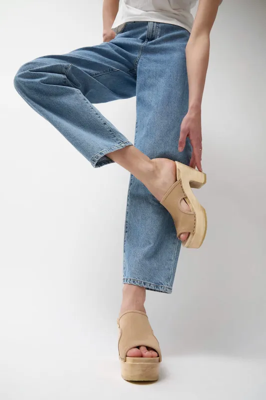 No.6 Alexis Clog on Platform in Bone sold by No. 6