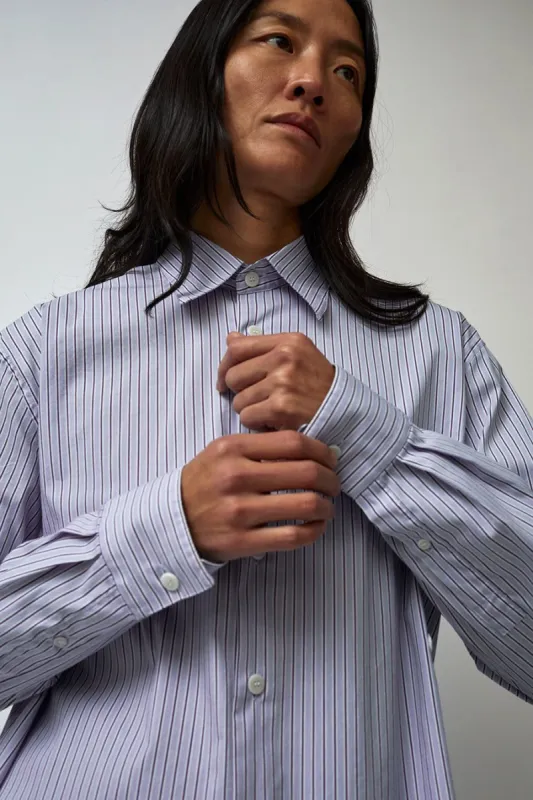 Soulland Perry Shirt in Navy made by Soulland