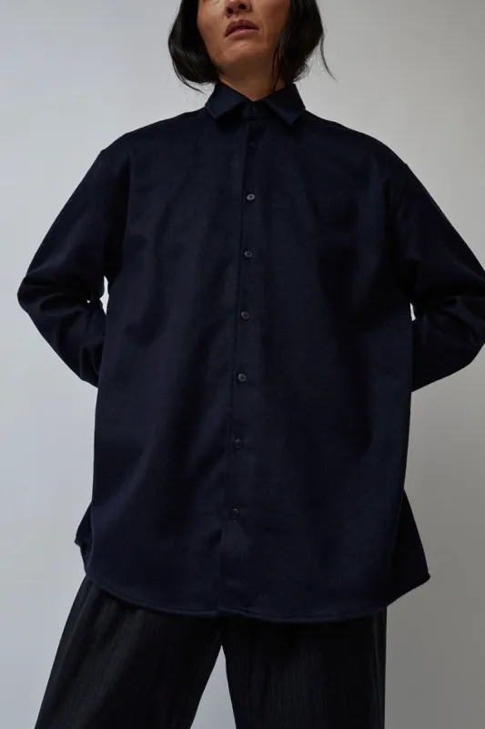 Soulland Damon Shirt in Navy made by Soulland