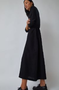 Black Crane Wide Culotte Jumpsuit in Black sold by No. 6