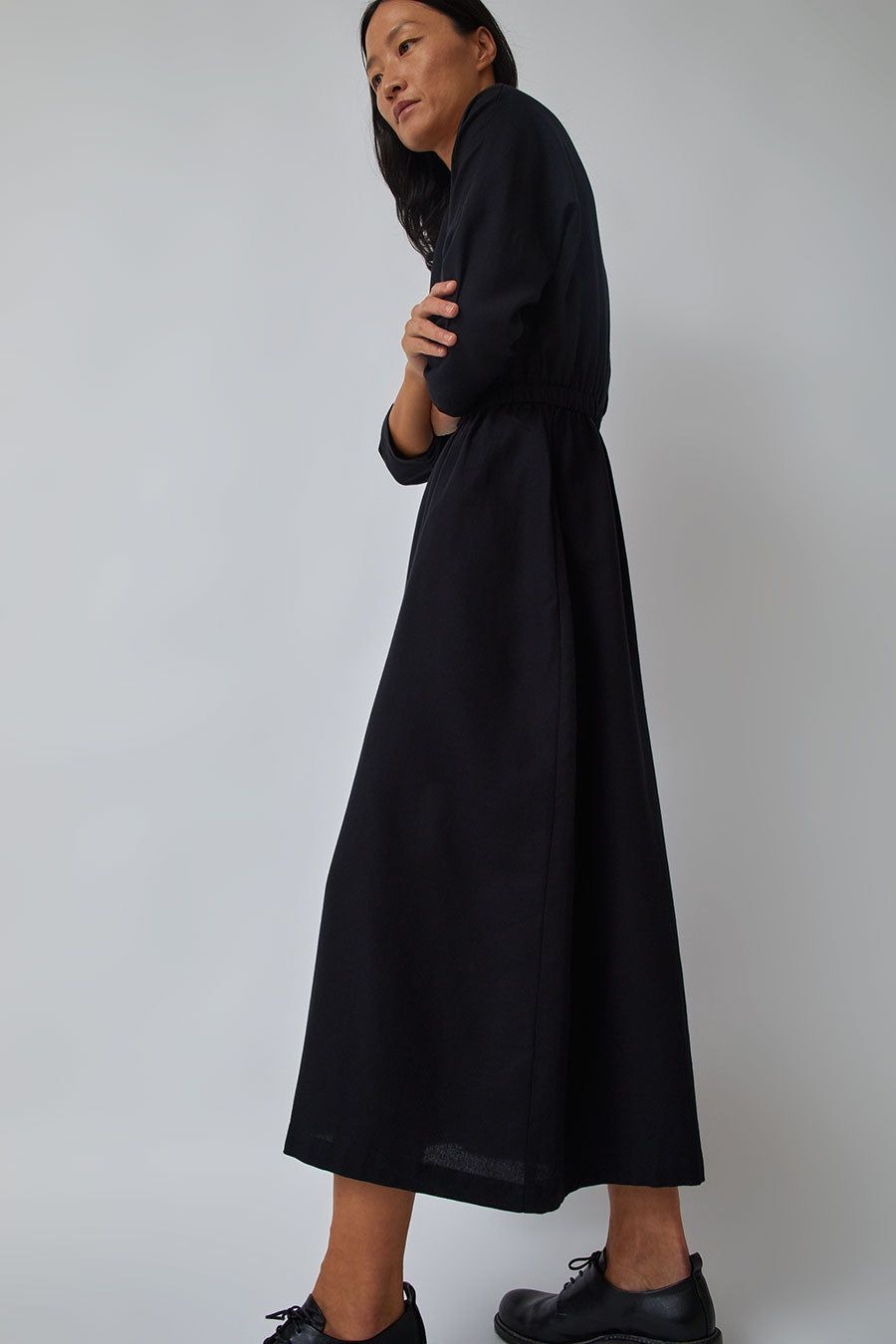 Black Crane Wide Culotte Jumpsuit in Black sold by No. 6 product image thumbnail 6