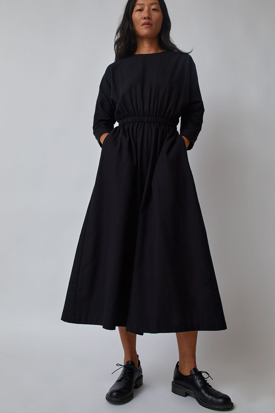Black Crane Wide Culotte Jumpsuit in Black sold by No. 6 product image thumbnail 2