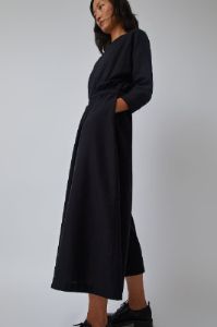 Black Crane Wide Culotte Jumpsuit in Black sold by No. 6