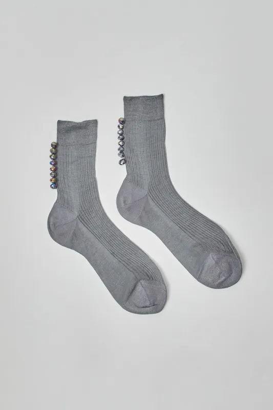 Maria La Rosa Oysters Socks in Argento sold by No. 6
