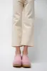 No.6 Old School Clog on Mid Heel in Light Pink sold by No. 6
