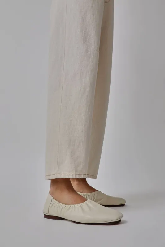 Mari Giudicelli Travel Ballerina in Off White sold by No. 6