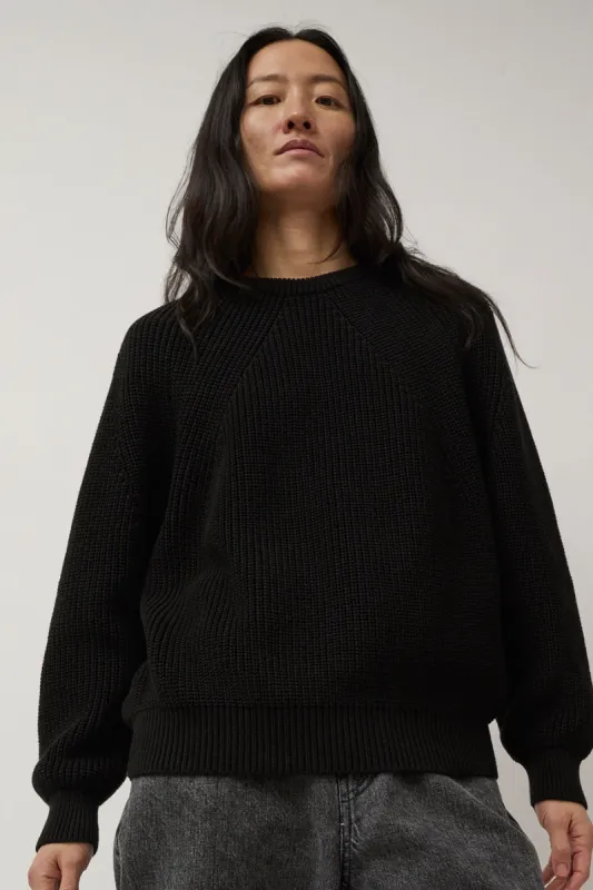 Batoner Signature Crew Neck in Black sold by No. 6