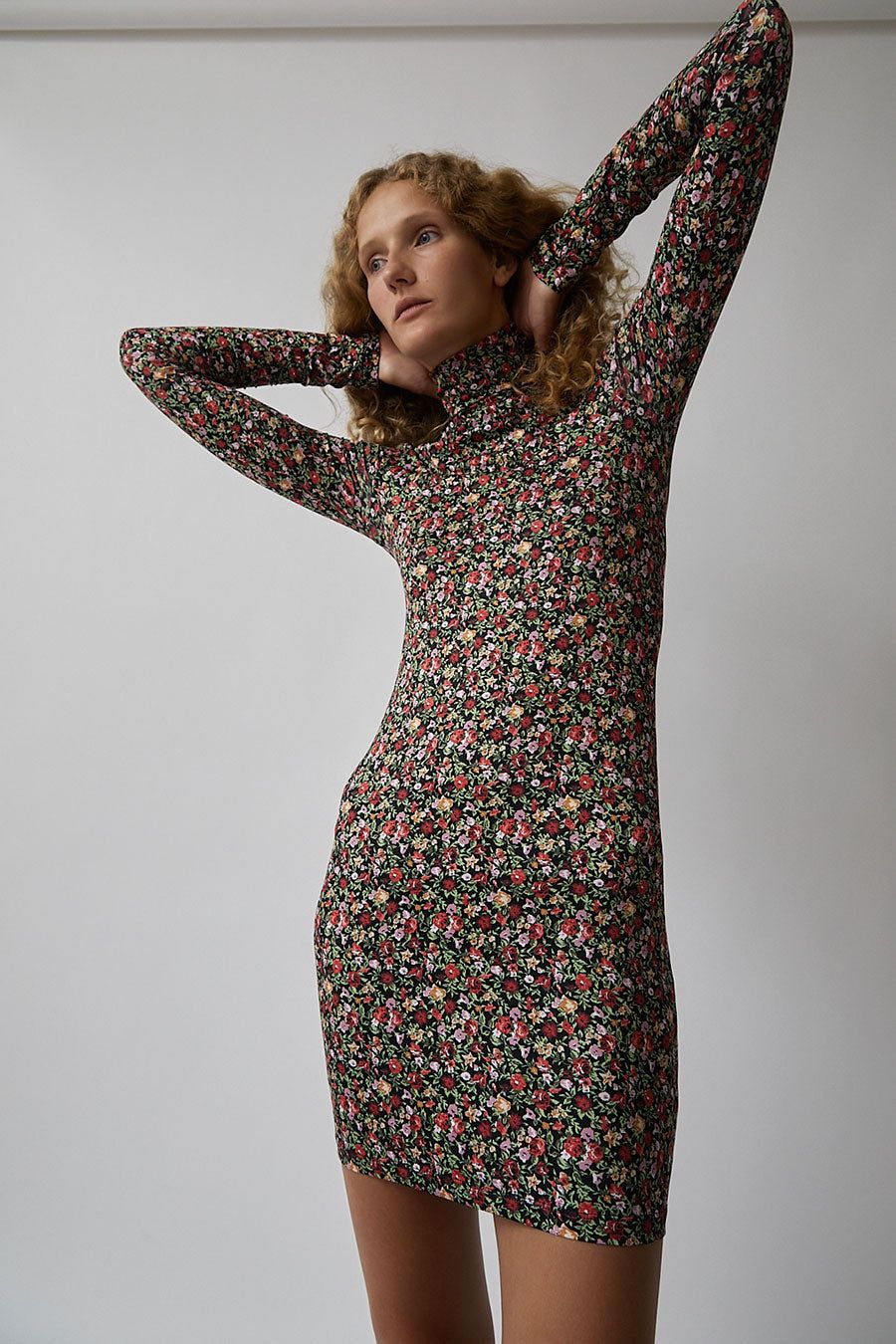 Marios Fitted Mini Dress in Floral sold by No. 6