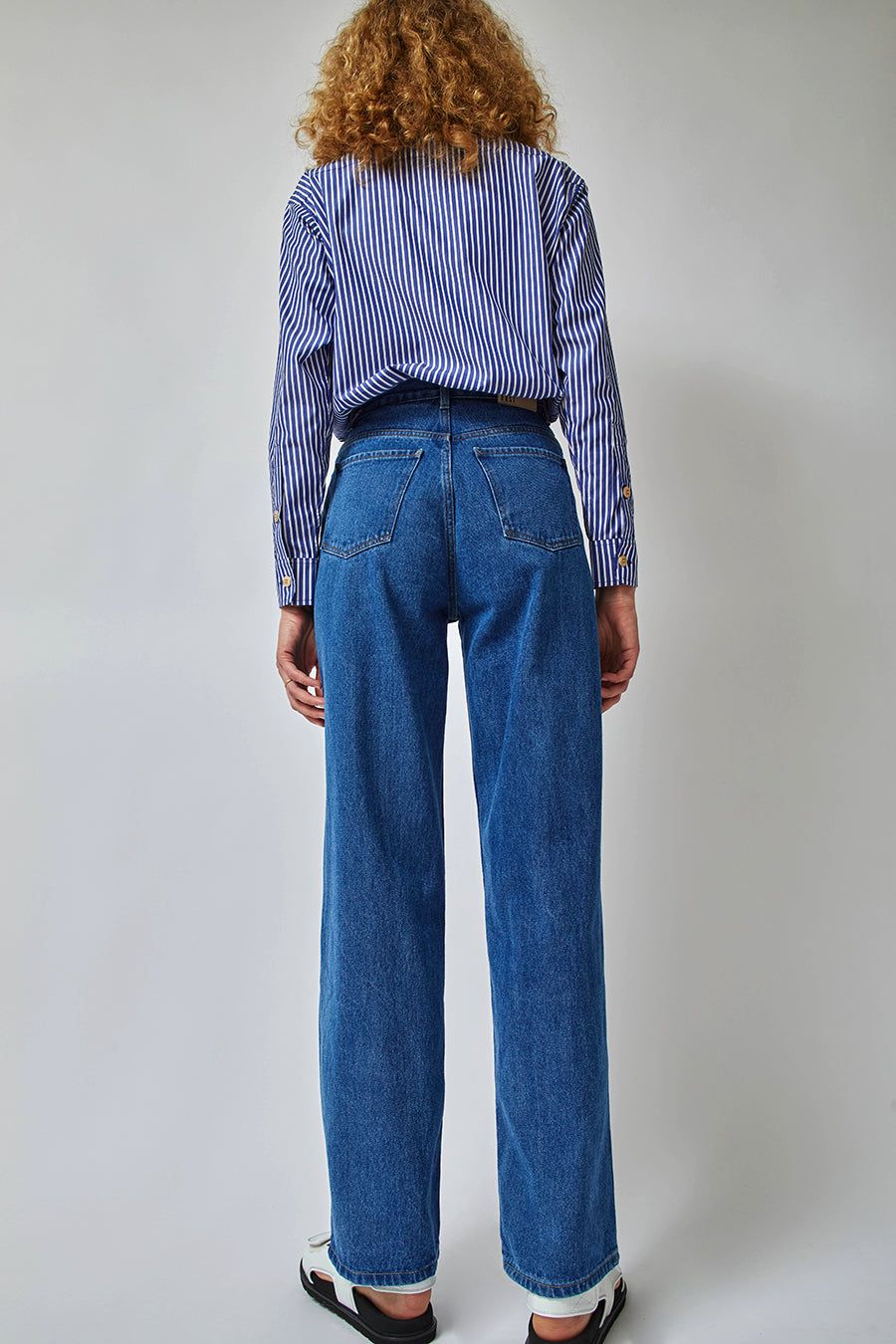 Girls of Dust Zoe Baggy Denim in Stone Wash sold by No. 6 product image thumbnail 4