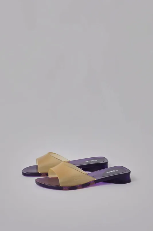 Melissa Kim Sandal in Purple and Yellow sold by No. 6