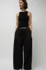 Amomento Cotton Banding Wide Pants in Black sold by No. 6