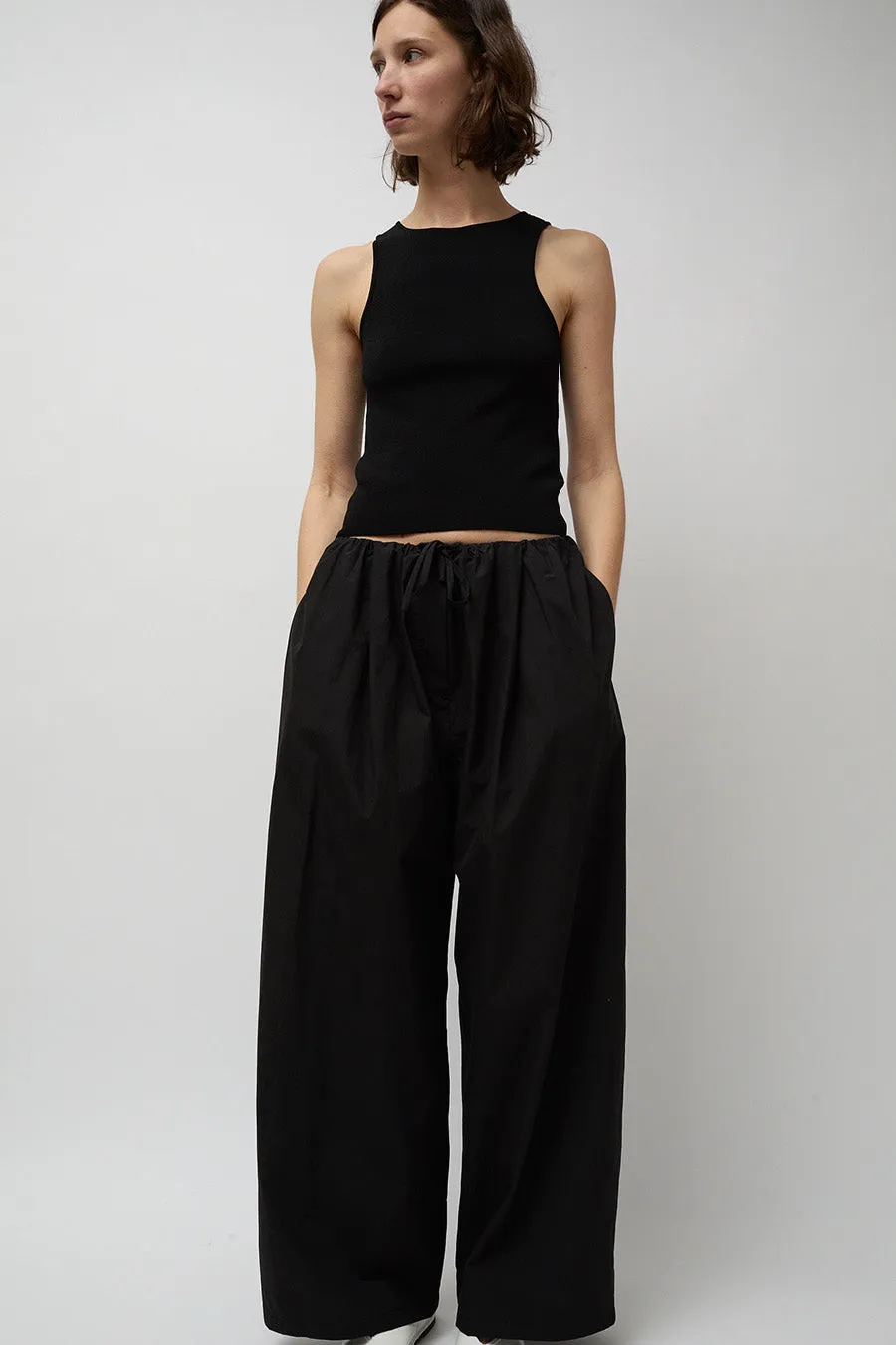 【DEARMINE】Color Cotton Wide Pants drawstring wide leg pants sold on Temu United States