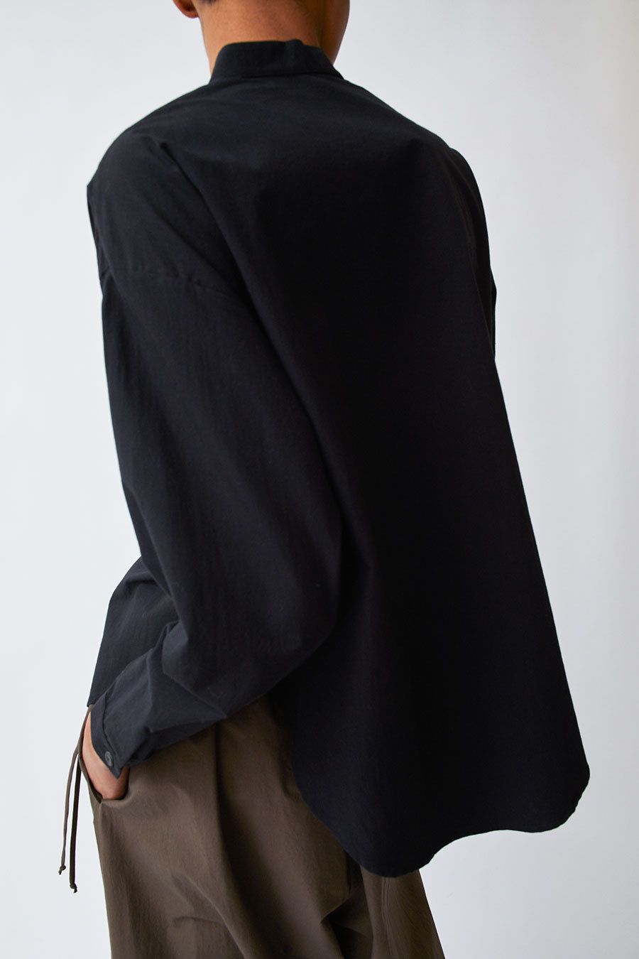Modern Weaving Oversize Button Down in Black sold by No. 6 product image thumbnail 4