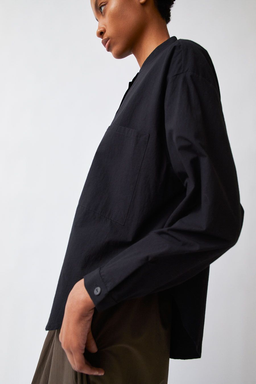 Modern Weaving Oversize Button Down in Black sold by No. 6 product image thumbnail 2