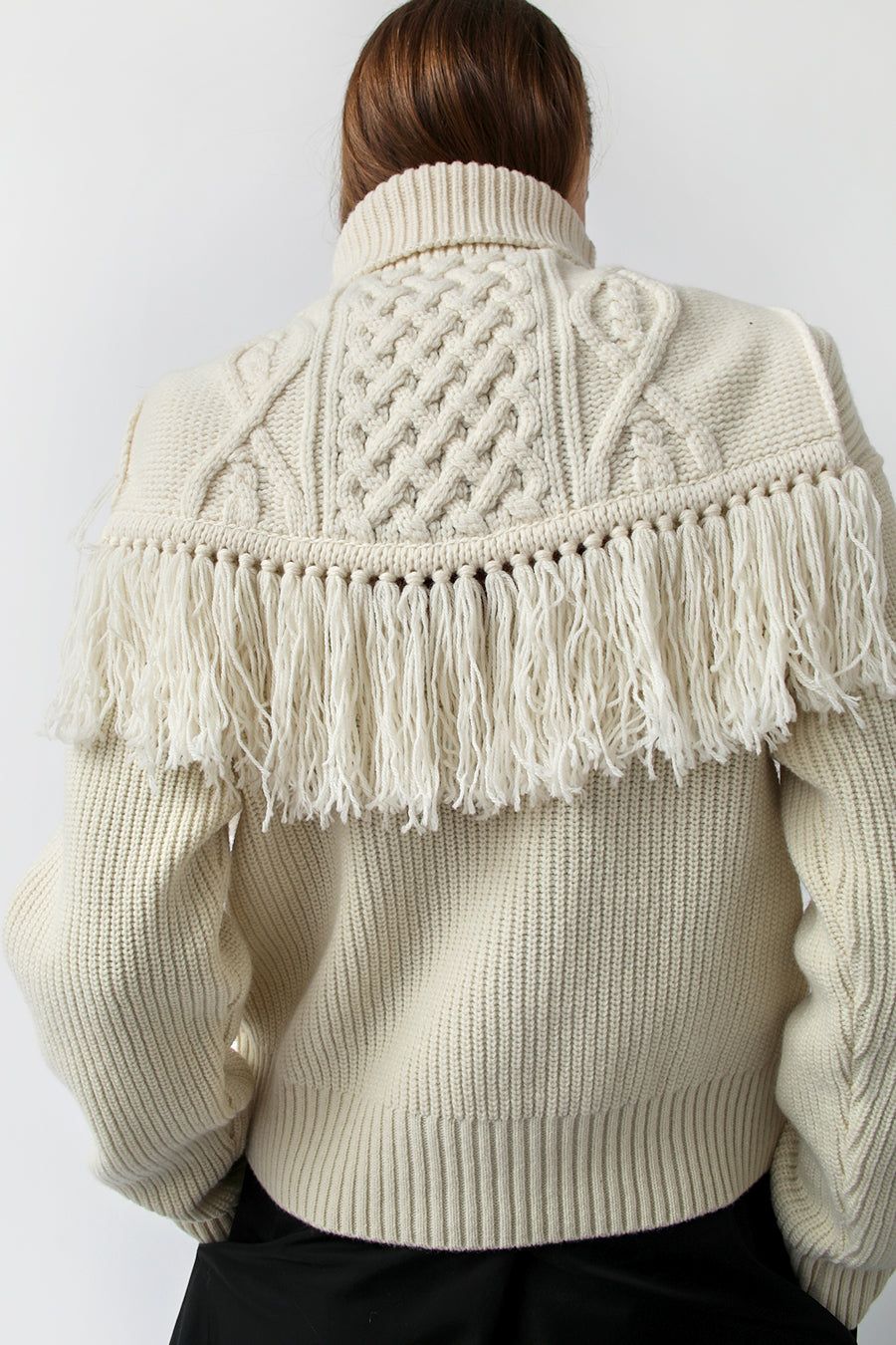 StandAlone Cable Knit Neck Warmer in Ivory sold by No. 6 product image thumbnail 2