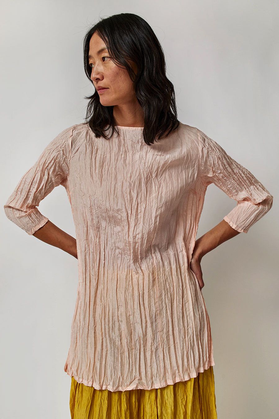 Anaak Palma Pleated Tunic in Pale Pink sold by No. 6 product image thumbnail 3