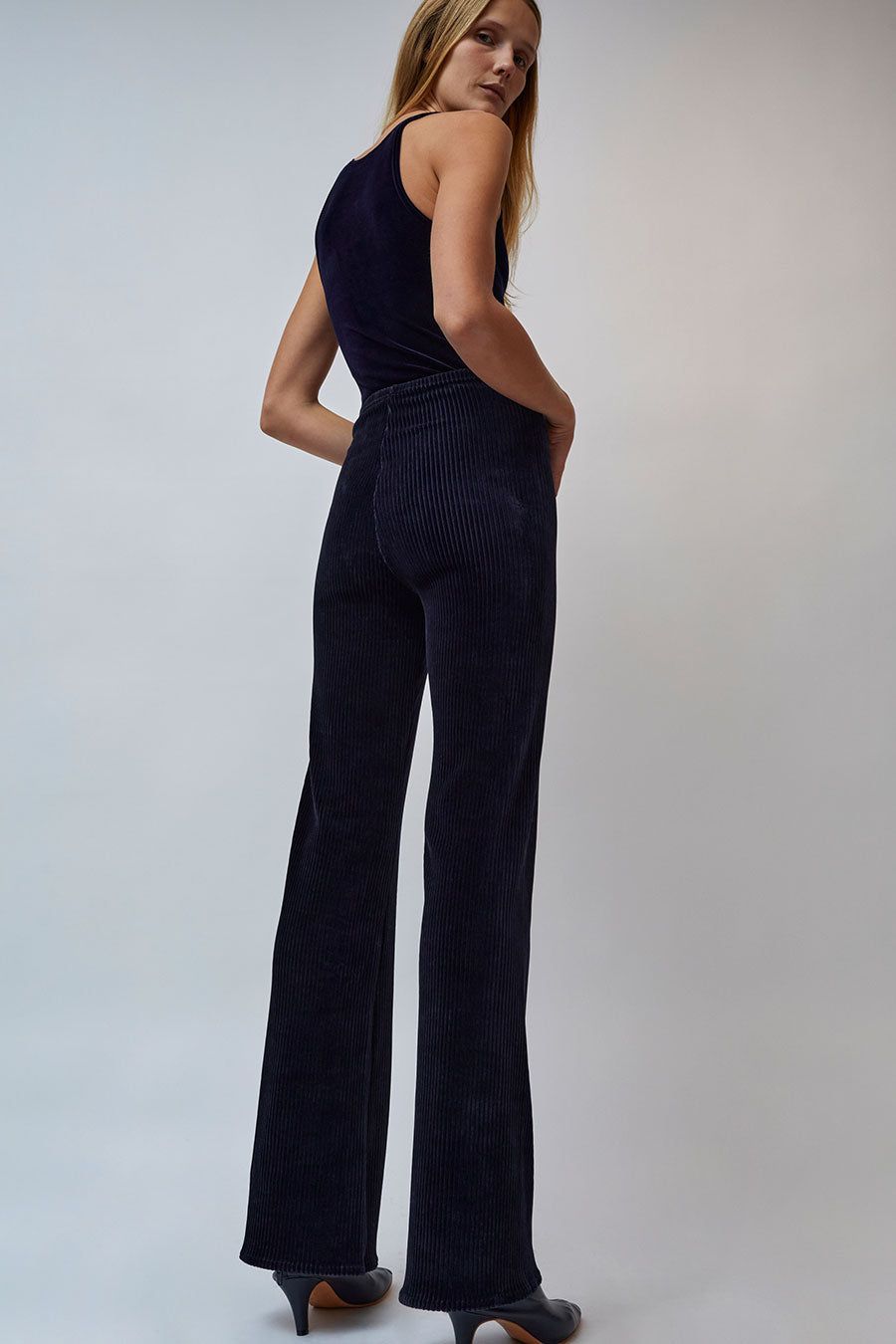 Simone Wild Corduroy Wide Leg Pants in Denim sold by No. 6 product image thumbnail 5
