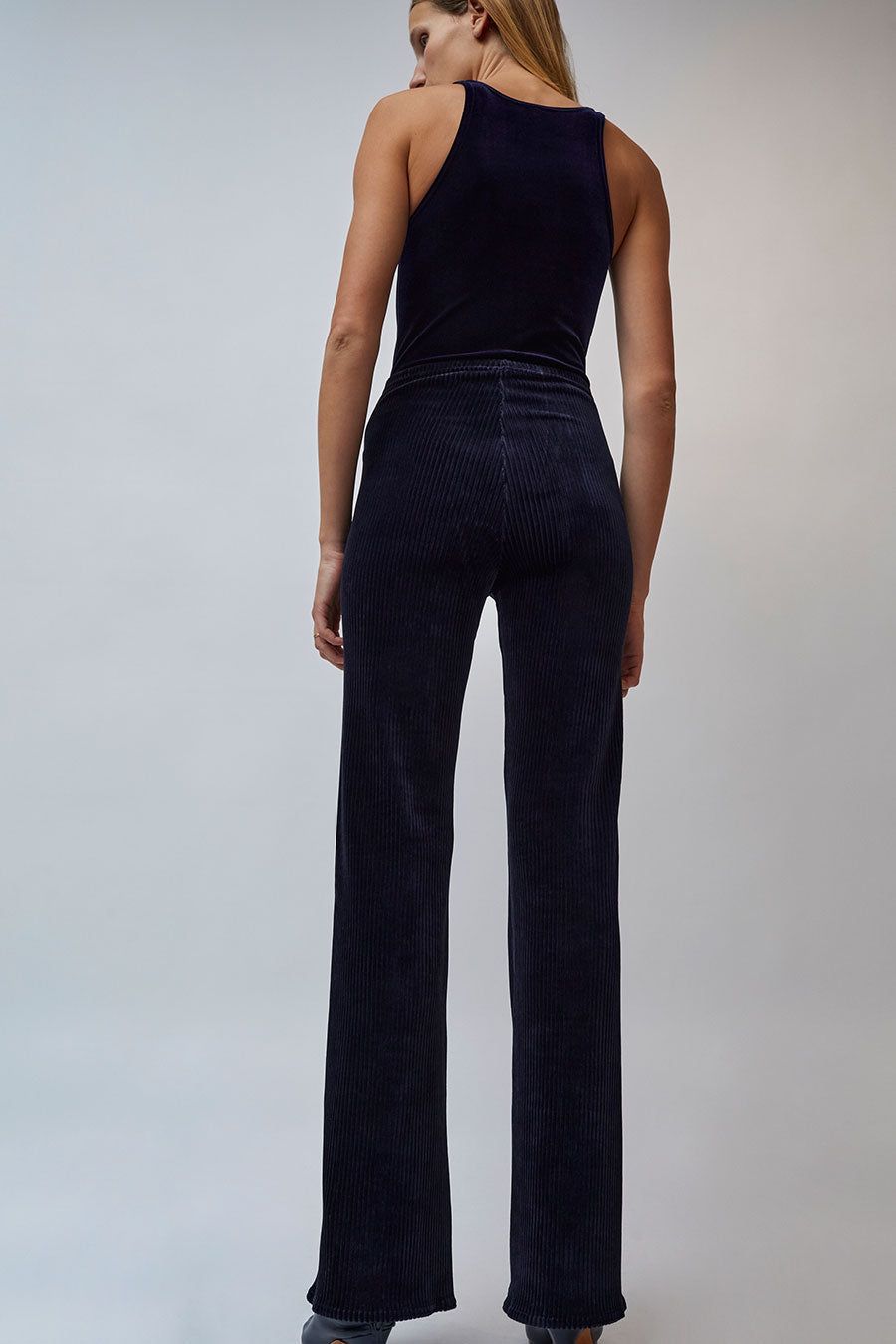 Simone Wild Corduroy Wide Leg Pants in Denim sold by No. 6 product image thumbnail 4