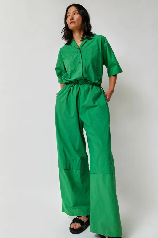 Sayaka Davis Open Collar Jumpsuit in Apple Green sold by No. 6