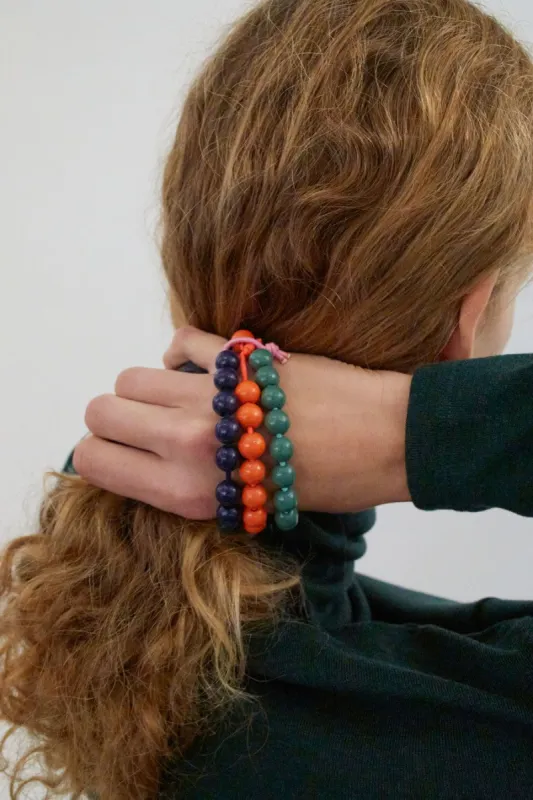 Ina Seifart Haargummi Hair Ties Set of 3 in Retro Mix sold by No. 6