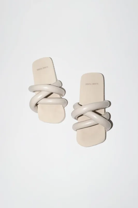 Yume Yume Tyre Slide in Beige Vegan Leather sold by No. 6