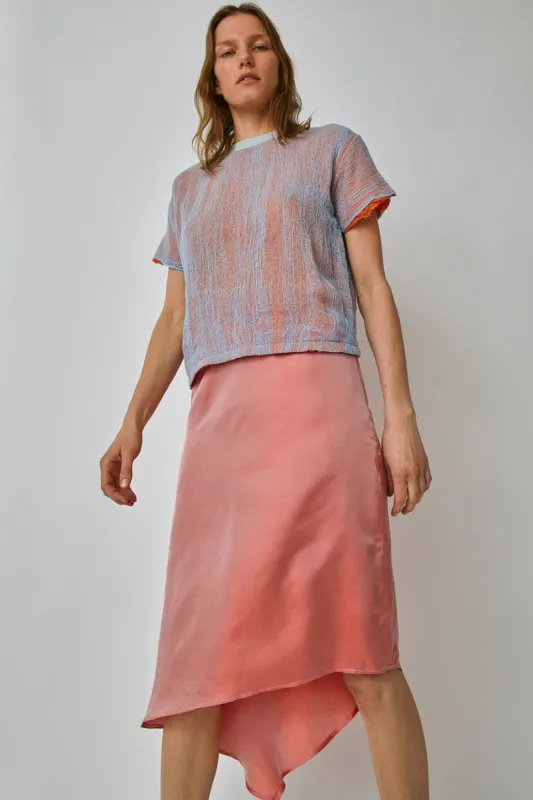 Halo Labels Just for Fun Silk Skirt in Pink Taffeta made by No. 6