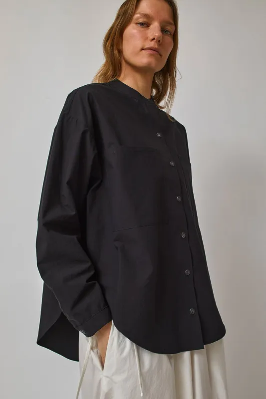 Modern Weaving Oversized Button Down in Black sold by No. 6