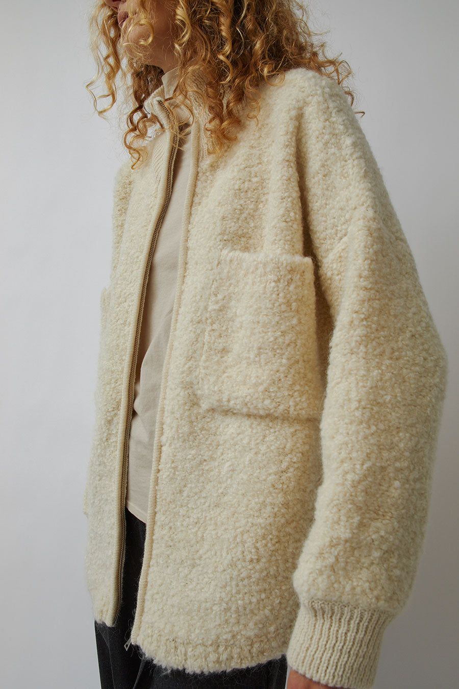 CORDERA Wool and Mohair Jacket in Natural sold by No. 6 product image thumbnail 5