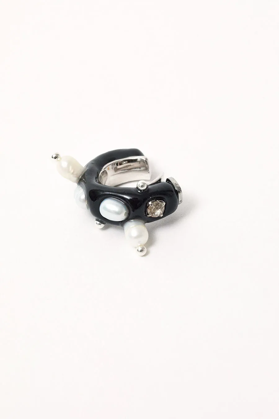 Hannayoo Works Planet Freshwater Pearls Earcuff in Black sold by No. 6 product image thumbnail 4