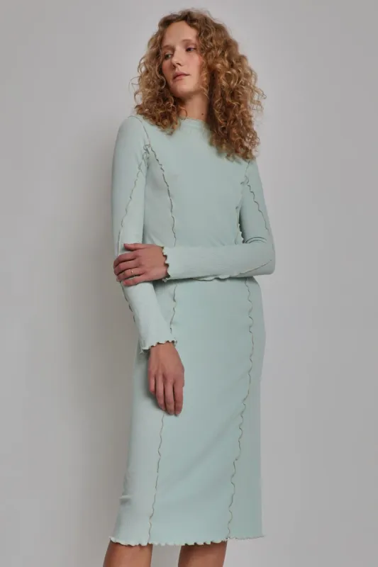 Rodebjer Gabrielle Dress in Ocean Mist made by No. 6