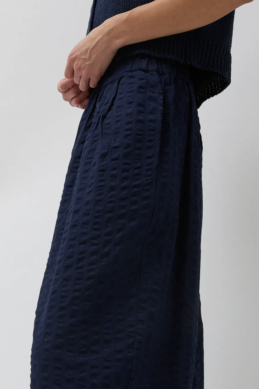 Black Crane Wide Pants in Navy sold by No. 6 product image thumbnail 2