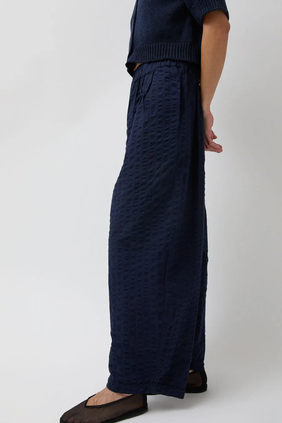 Black Crane Wide Pants in Navy sold by No. 6 product image thumbnail 5