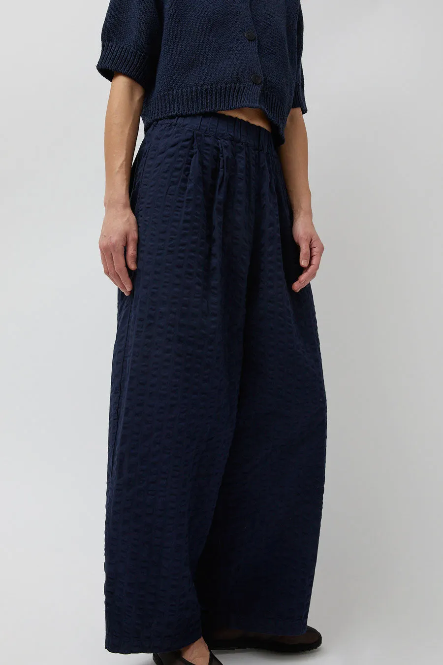 Black Crane Wide Pants in Navy sold by No. 6 product image thumbnail 4