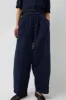 Black Crane Wide Pants in Navy sold by No. 6
