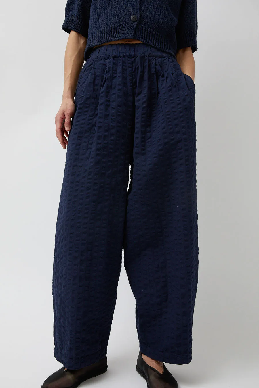 Black Crane Wide Pants in Navy sold by No. 6 product image thumbnail 3