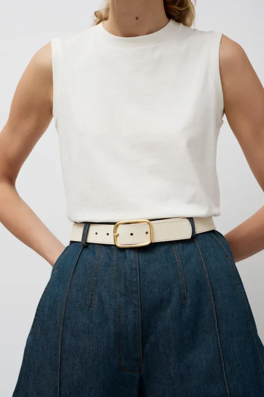 Herbert Frere Soeur La Sabin Belt in Creme sold by No. 6